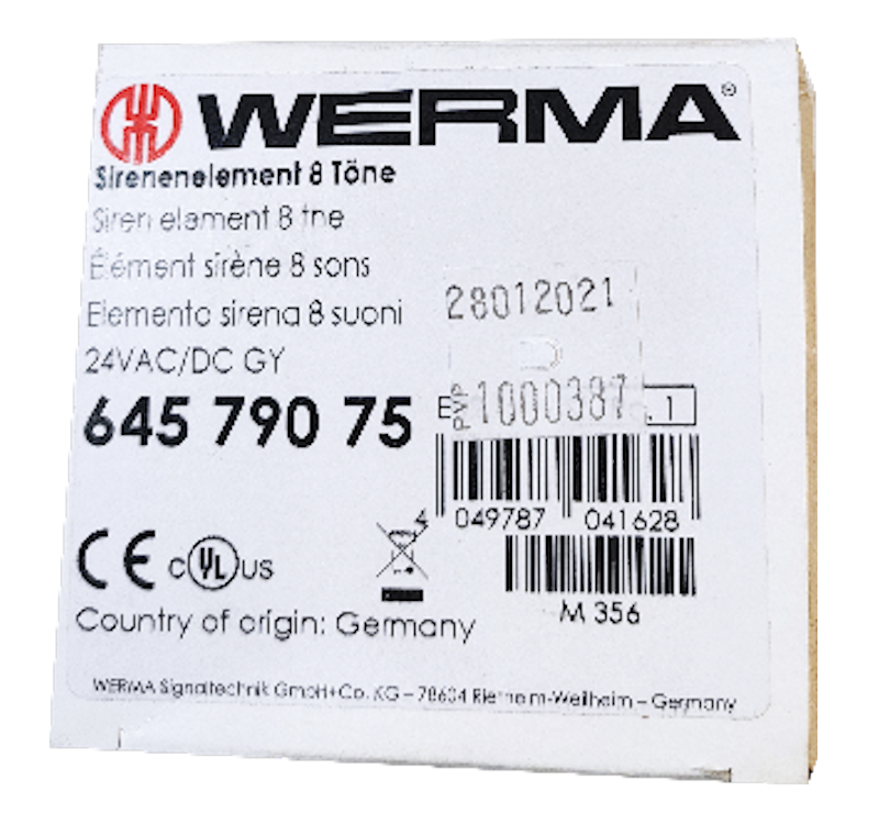 Elemento de sirena 8 tonos 24VAC/DC GY