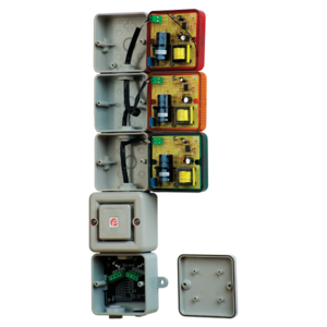 Alarma STA3 con torre/pila de balizas LED/xenón