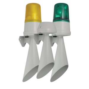 Bocina de trompeta y baliza giratoria H110TR
