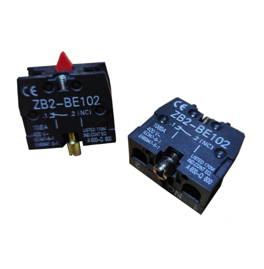 Bloque Contacto P/ Pulsador Industrial Zb2 Be102 